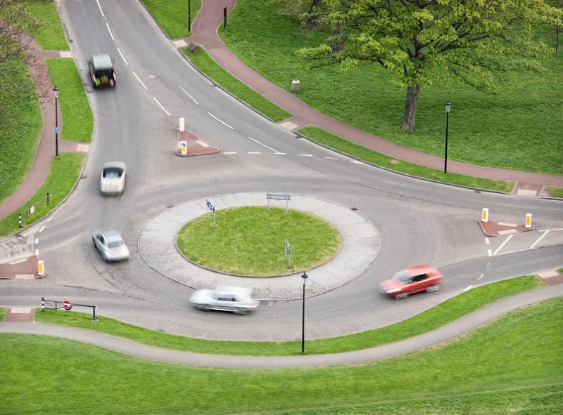 British Roundabout Traffic
