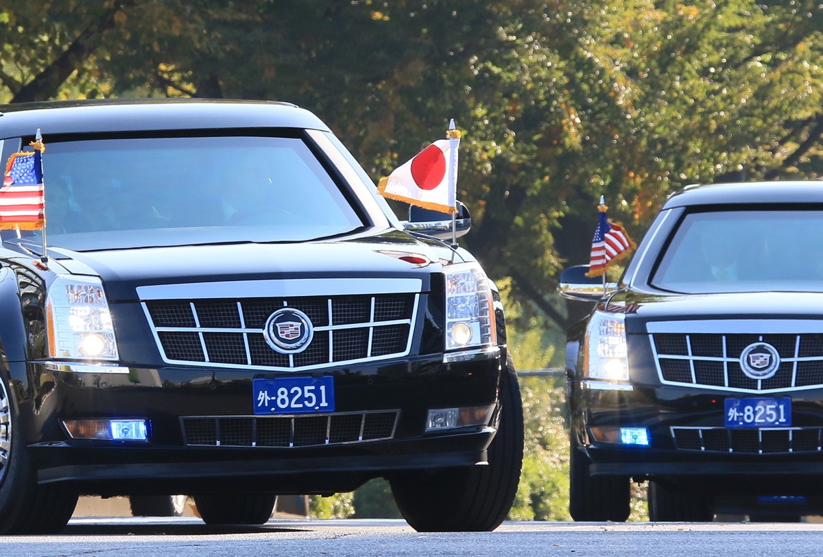 アメリカ大統領専用車のビースト キャデラック ワン の新型が登場 トランプ大統領用のリムジンはバズーカ砲や化学 生物兵器にも対応 イキクル